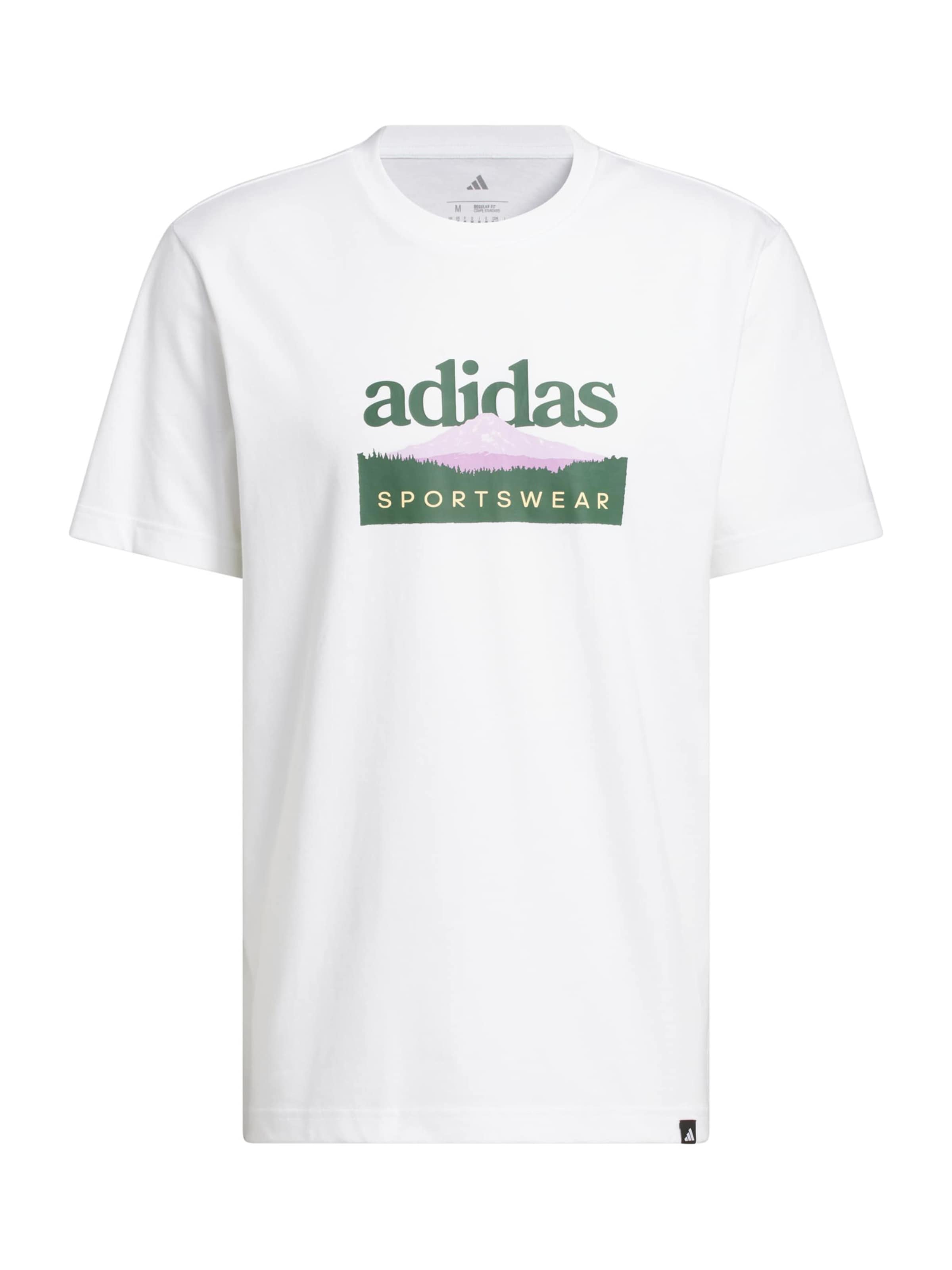 ADIDAS SPORTSWEARTehnička sportska majica - bijela boja: prednji dio