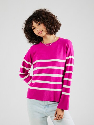 PIECES Pullover 'PCSIA' in Pink: Vorderseite