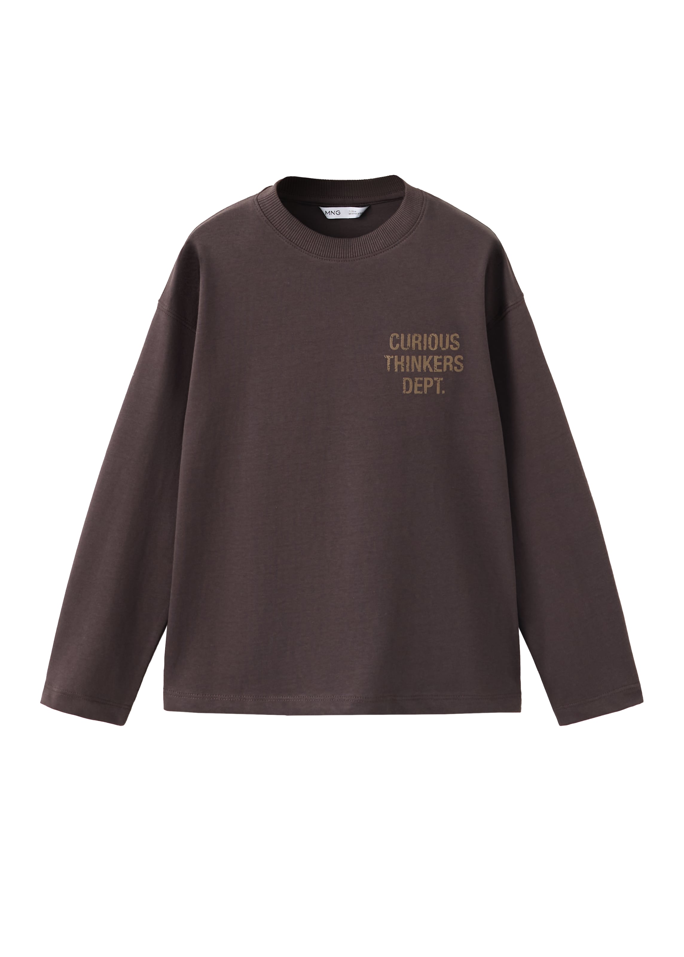 MANGO KIDS Тениска в размер 140 в сепия / тъмнокафяво, Преглед на продукта