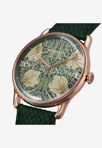 August Berg Analoog horloge 'Morris & Co.' in Groen