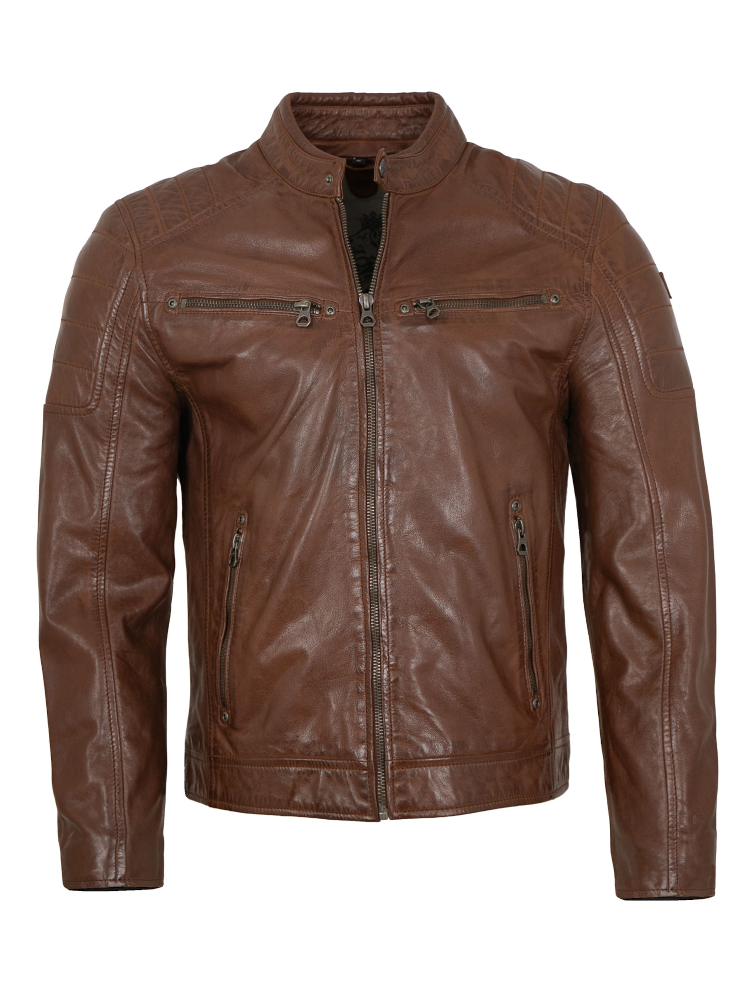 Gipsy by Mauritius Between-Season Jacket 'GBDerry' in Brown: front