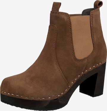 SOFTCLOX Chelsea Boots ' Lulu' in Brown: front