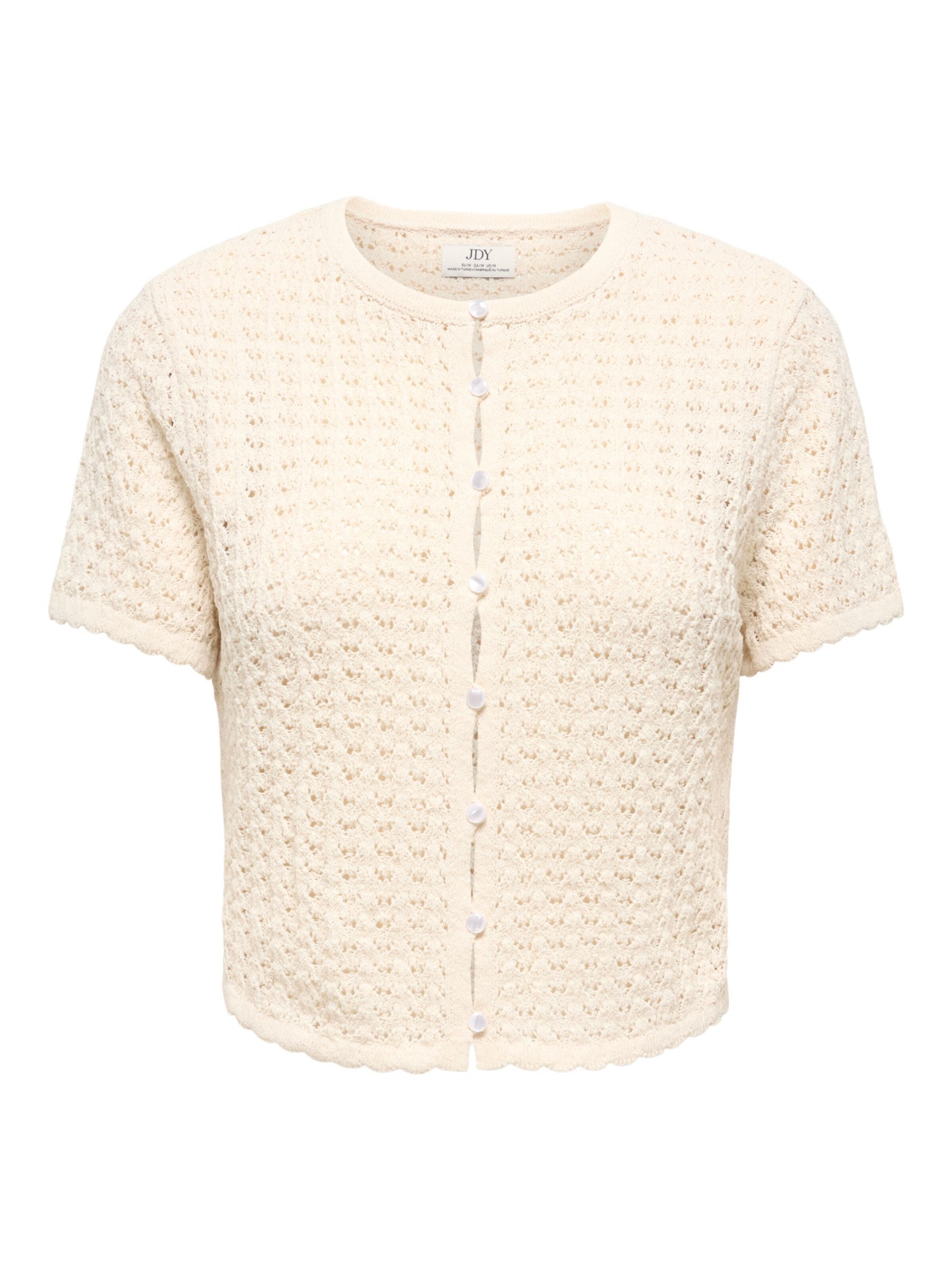 JDY Gebreid vest 'JDYChristine' in Beige: voorkant