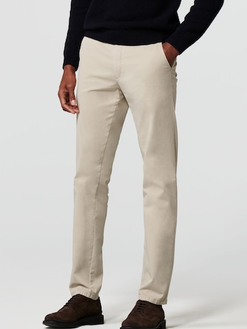 Regular Pantalon chino 'Rio 2-8608' MEYER en beige : devant