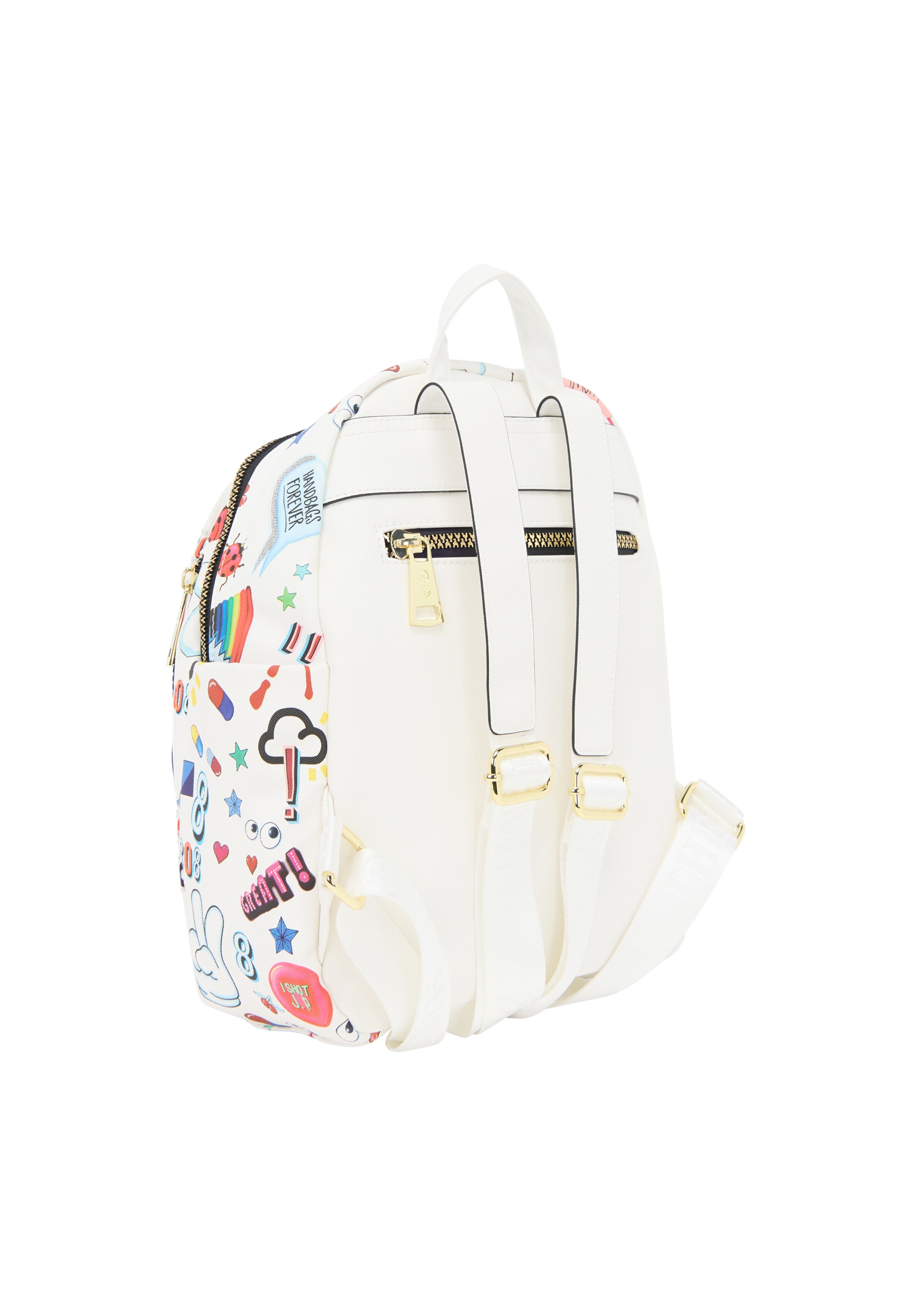 MYMO Rygsæk 'Pop Eyetheme' i hvid