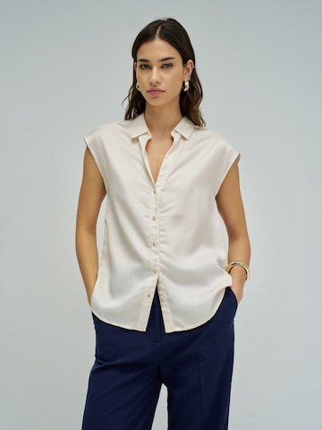 Salsa Jeans Blouse in Wit: voorkant