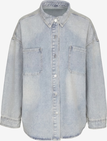 MYMO - Blusa en azul: frente