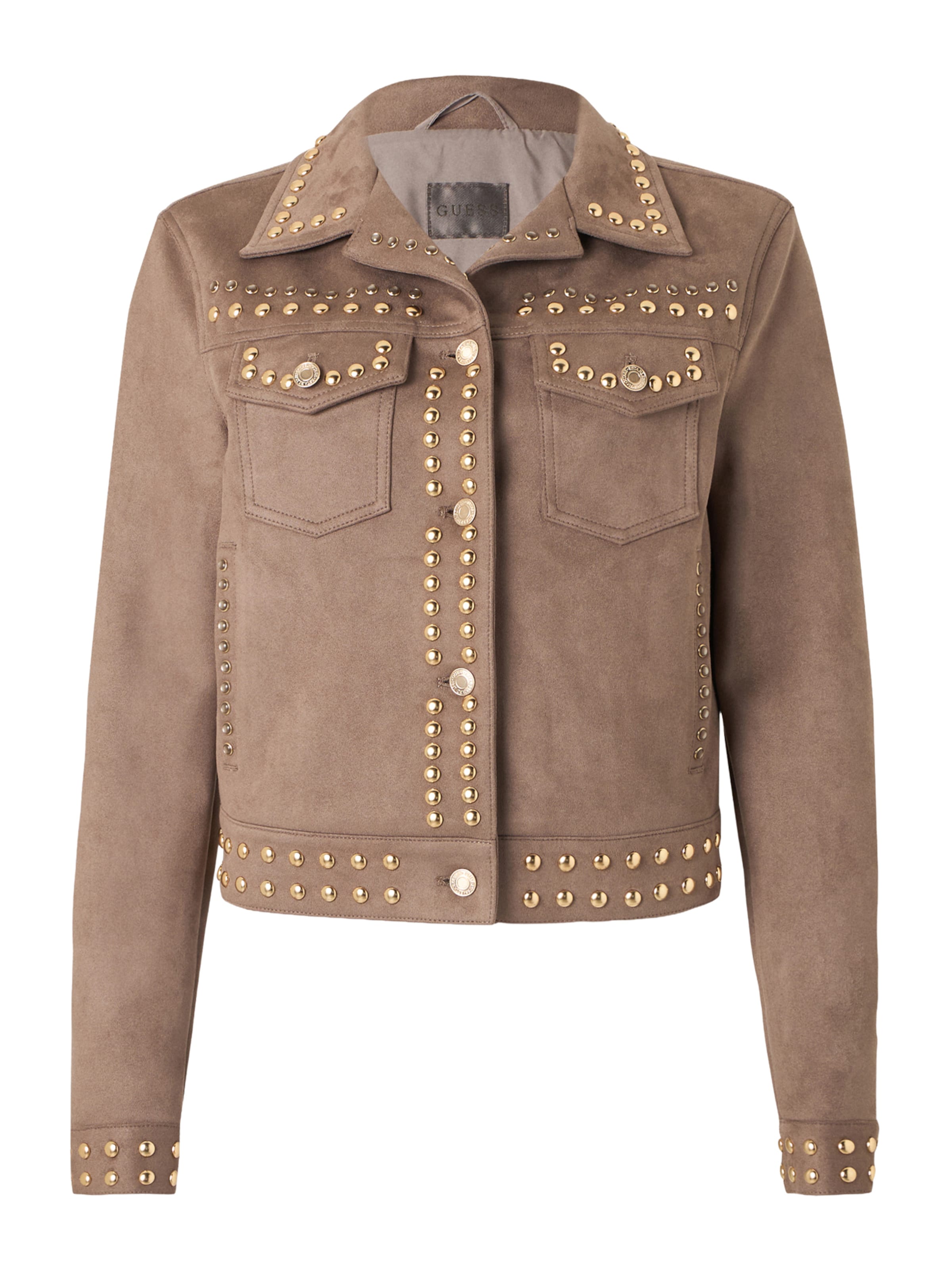 GUESS Overgangsjakke i lysebrun / guld, Produktvisning