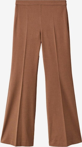 MANGO Wide Leg Hose 'Milano' in Braun: Vorderseite