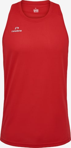 Newline Performance shirt in Red: front