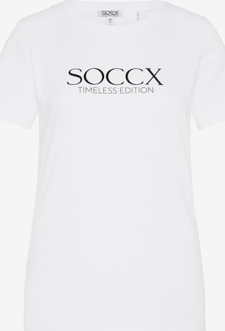 Tricou de la Soccx pe alb: față