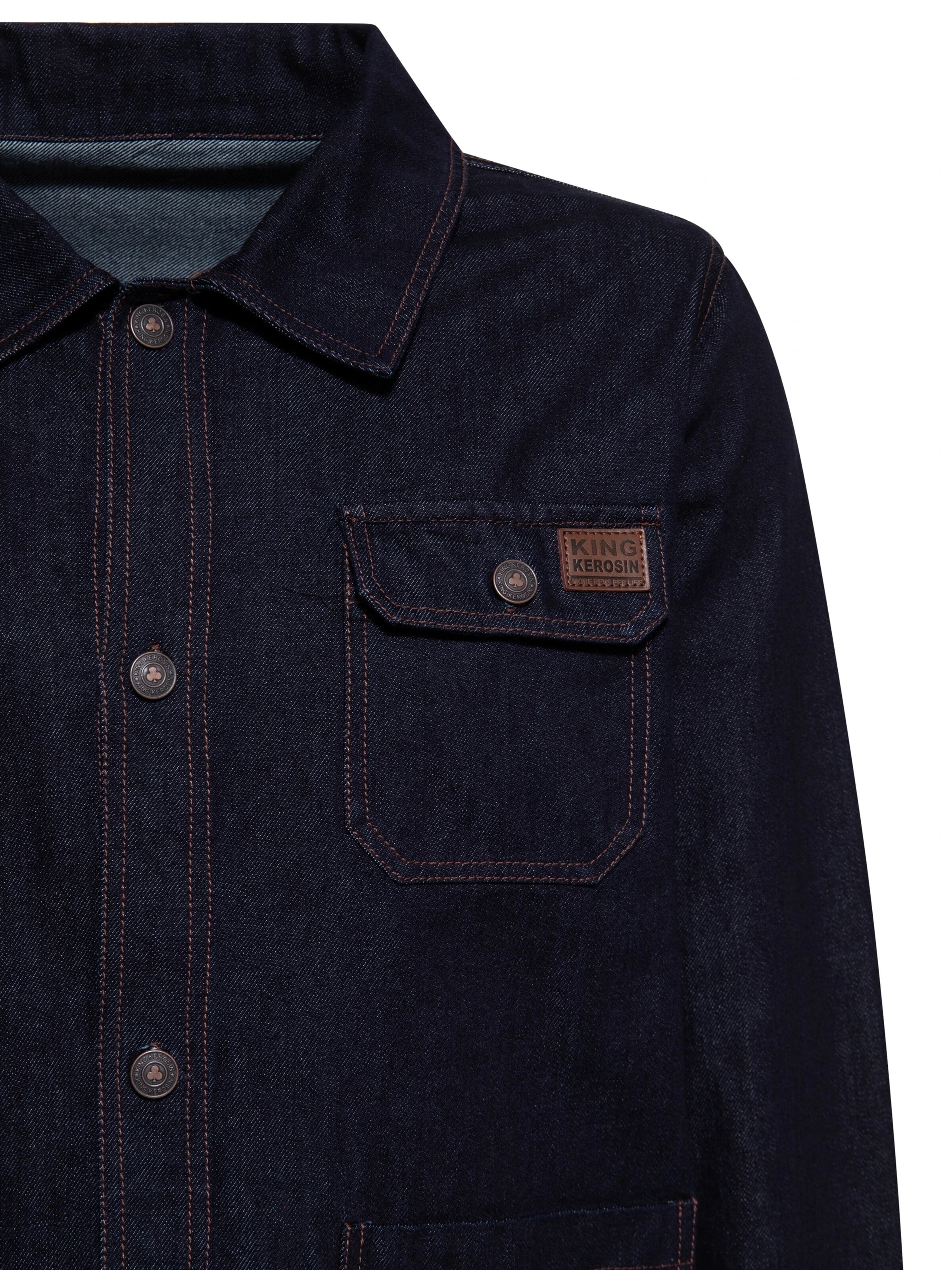 King Kerosin Between-Season Jacket in Blue