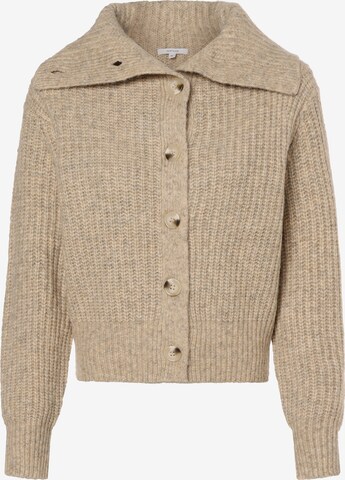 OPUS Knit Cardigan 'Dokuli' in Beige: front