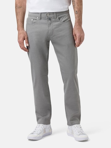 PIERRE CARDIN Regular Broek 'Futureflex Lyon' in Grijs: voorkant