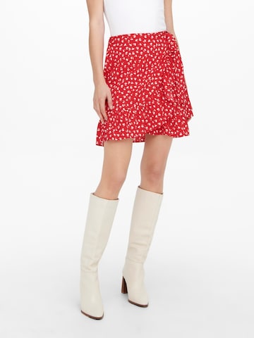 ONLY - Falda 'Olivia' en rojo: frente