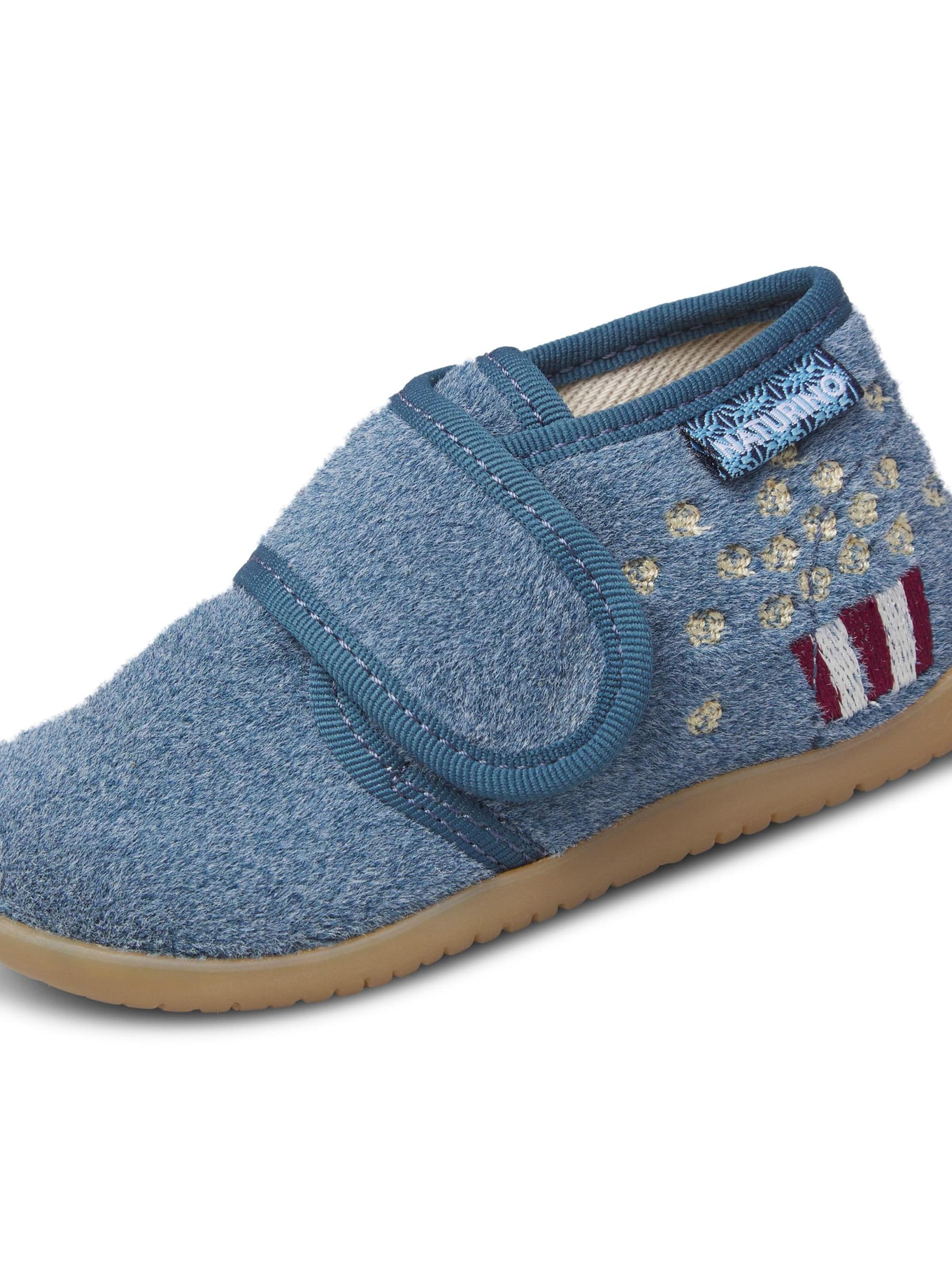 NATURINO Huisschoenen 'TOMMYS' in Blauw