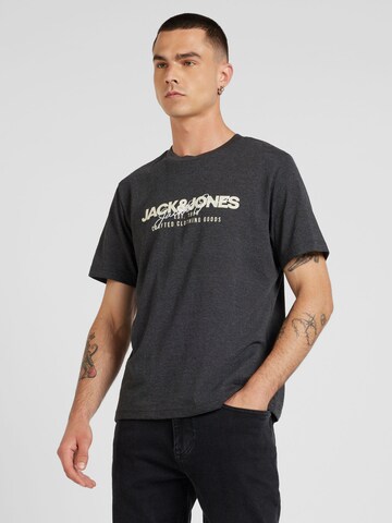 JACK & JONES T-Shirt 'JJALVIS' in Grau: predná strana