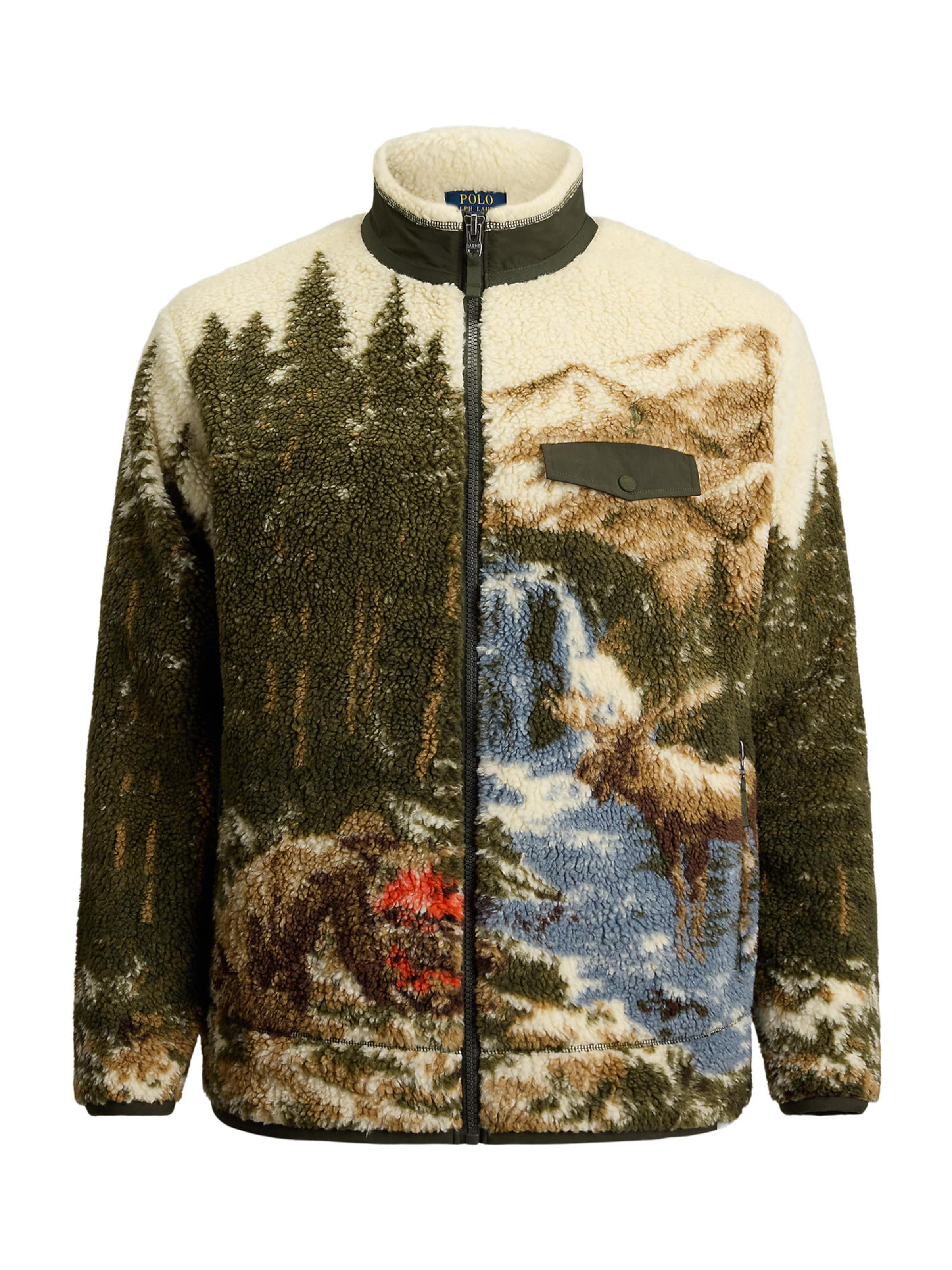 Veste mi-saison 'PILE' Polo Ralph Lauren Big & Tall en mélange de couleurs : devant