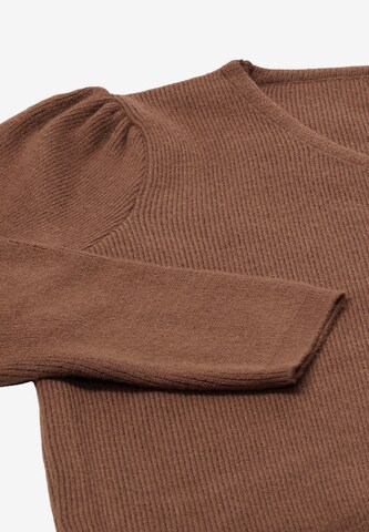 NAEMI Knit Cardigan in Brown