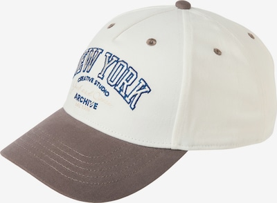 Kepurė 'JACBASE BRANDON' iš JACK & JONES, spalva – tamsiai mėlyna / rausvai pilka / balta, Prekių apžvalga