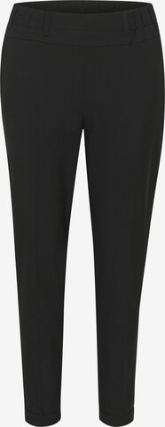 Coupe slim Pantalon 'Nanci Jillian' Kaffe en noir : devant