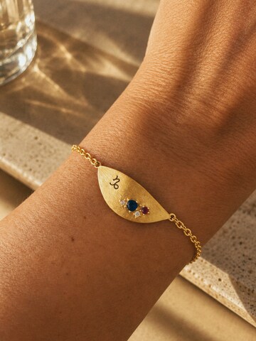 Braccialetto '18k Gold Plated Capricorn | Steenbok Zodiac' di Sally Jane Jewelry in oro