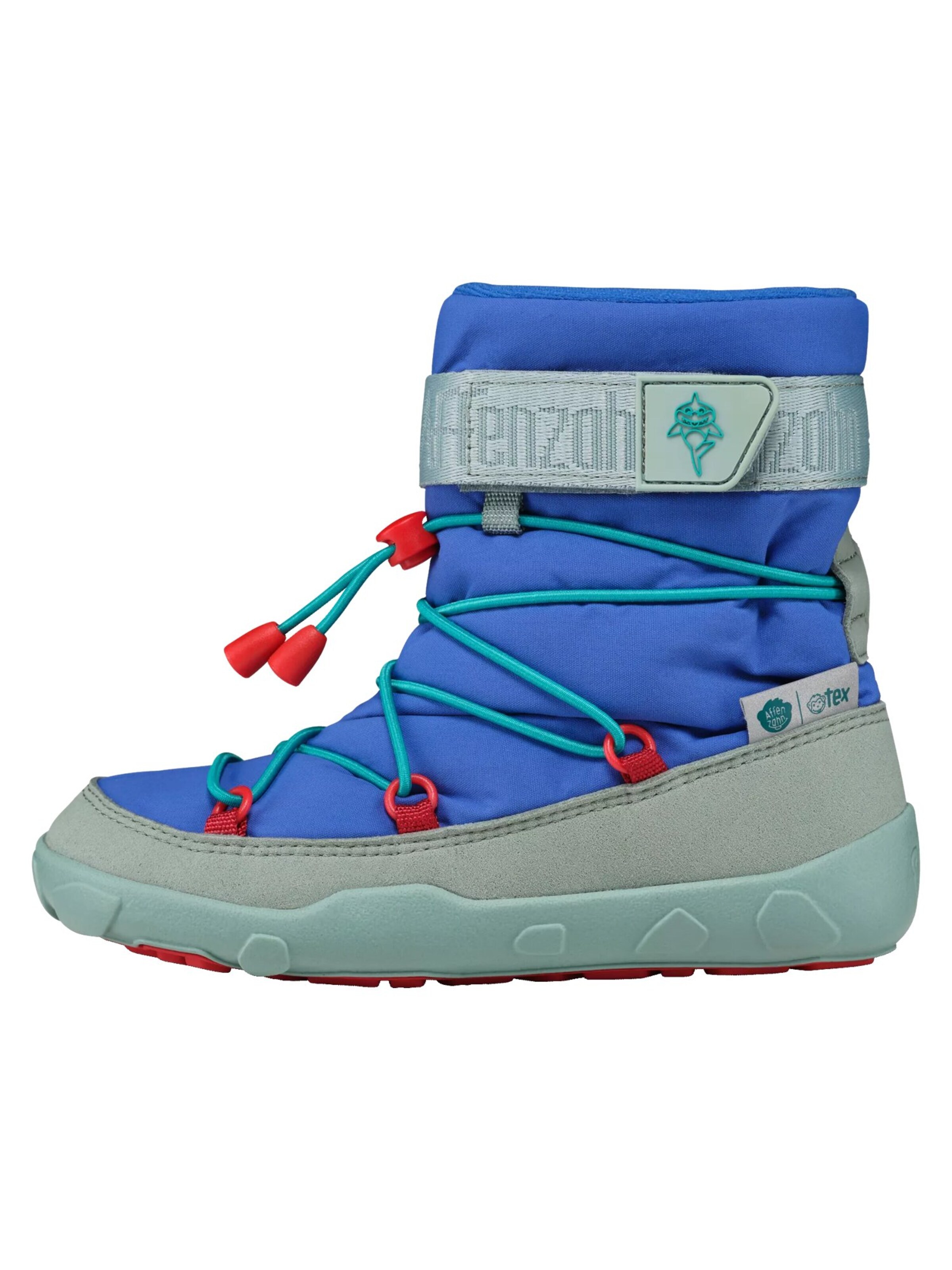 Affenzahn Stiefel 'Winterstiefel Vegan Snowy' in Blau: Vorderseite