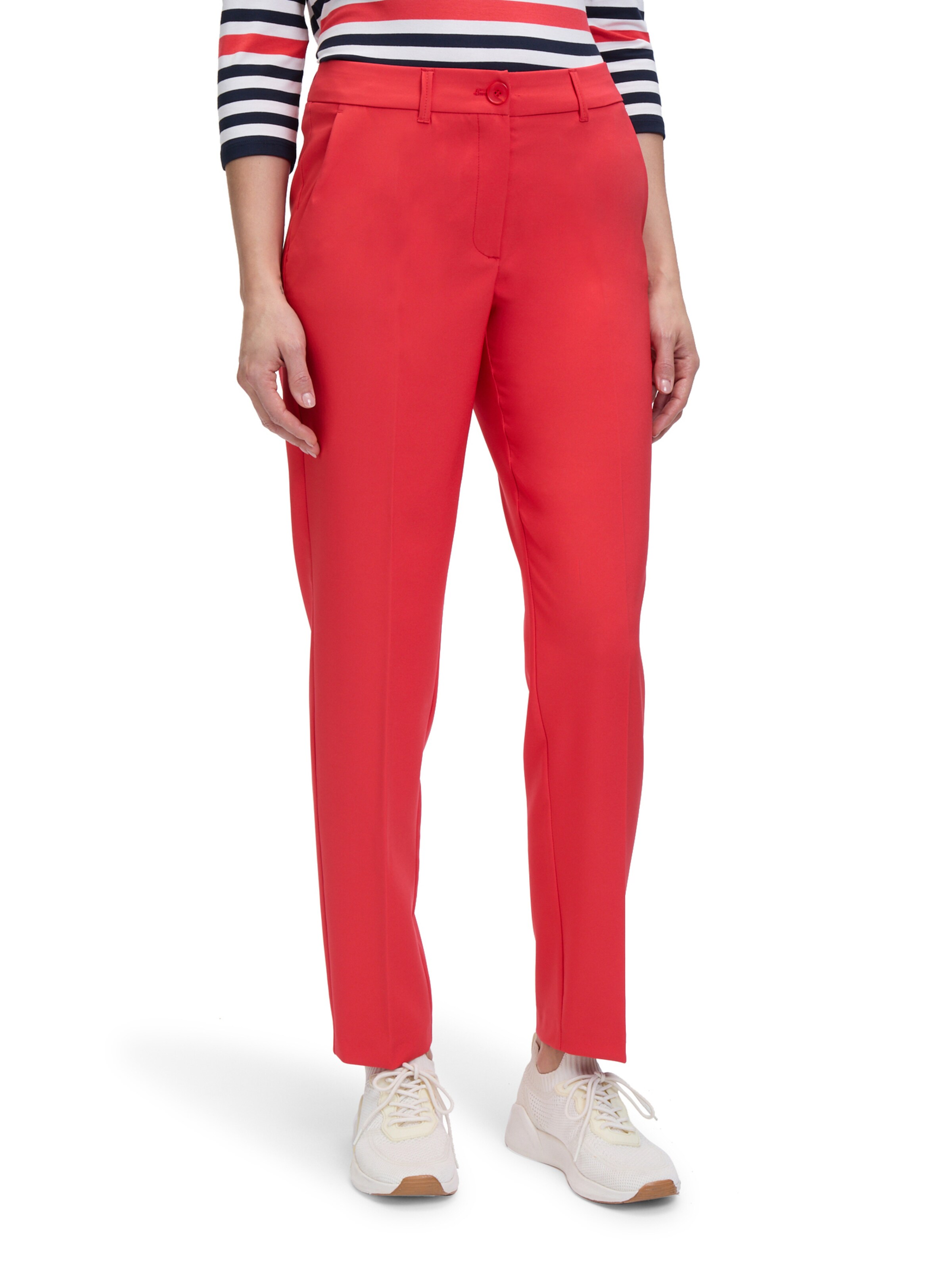 Betty Barclay Regular Broek in Rood: voorkant
