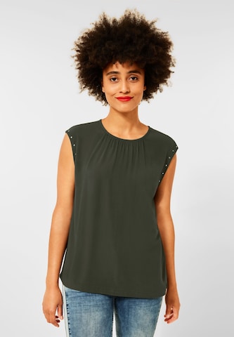 STREET ONE Blouse in Groen: voorkant