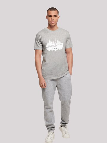 F4NT4STIC T-Shirt 'Cities Collection - Paris skyline' in Grau | ABOUT YOU