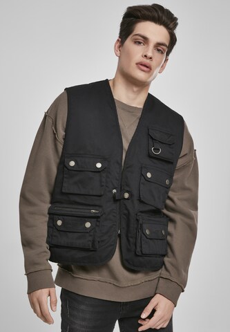 Urban Classics Bodywarmer 'Worker' in Zwart: voorkant