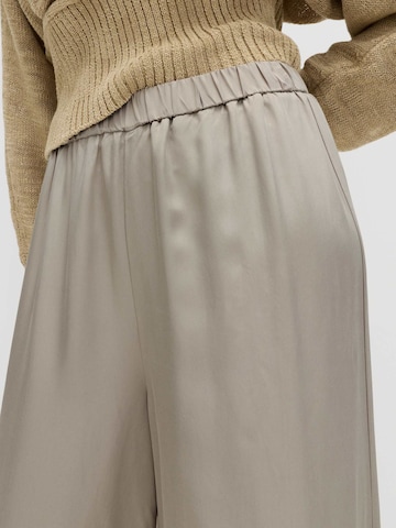 Wide Leg Pantalon Marks & Spencer en gris : devant