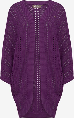 4funkyflavours Knit Cardigan in Purple: front