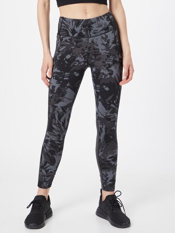 Skinny Pantalon de sport 'Fly Fast' UNDER ARMOUR en noir : devant