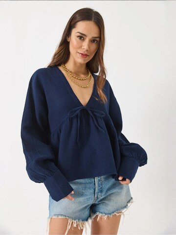 Chemisier Bianco Lucci en bleu