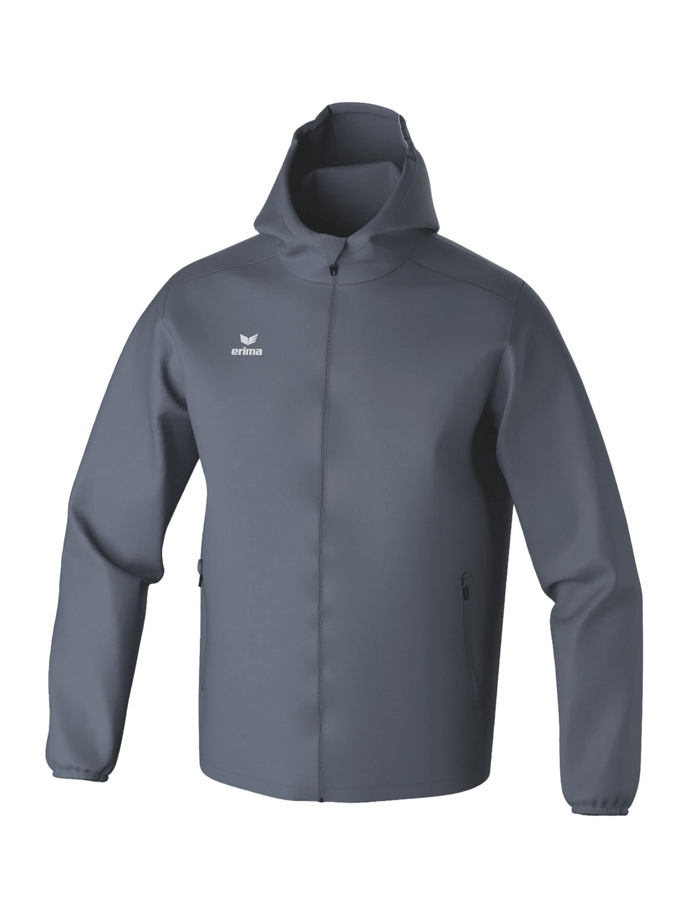 ERIMA Sportovní bunda – šedá: přední strana