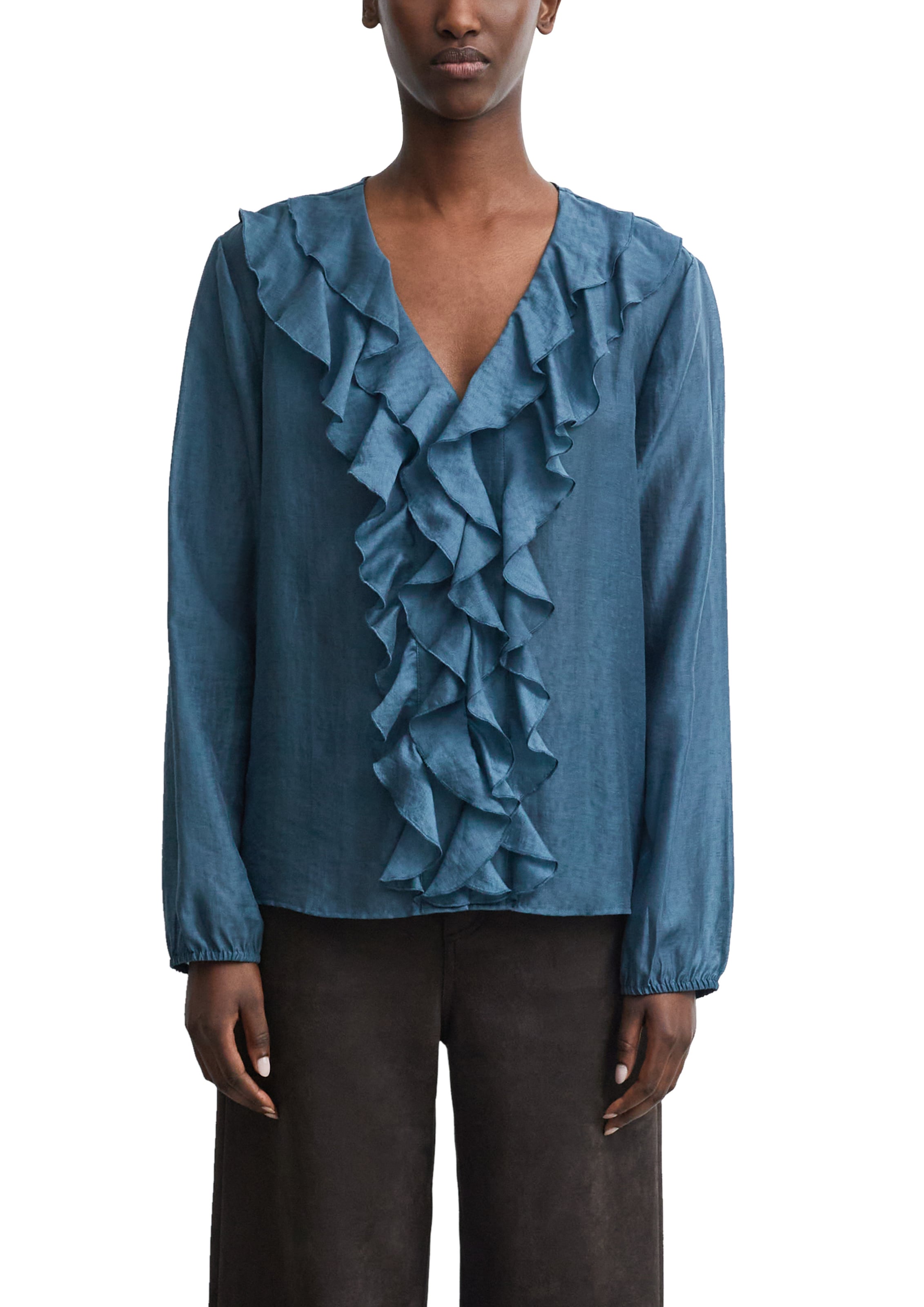 COMMA Bluse in Blau