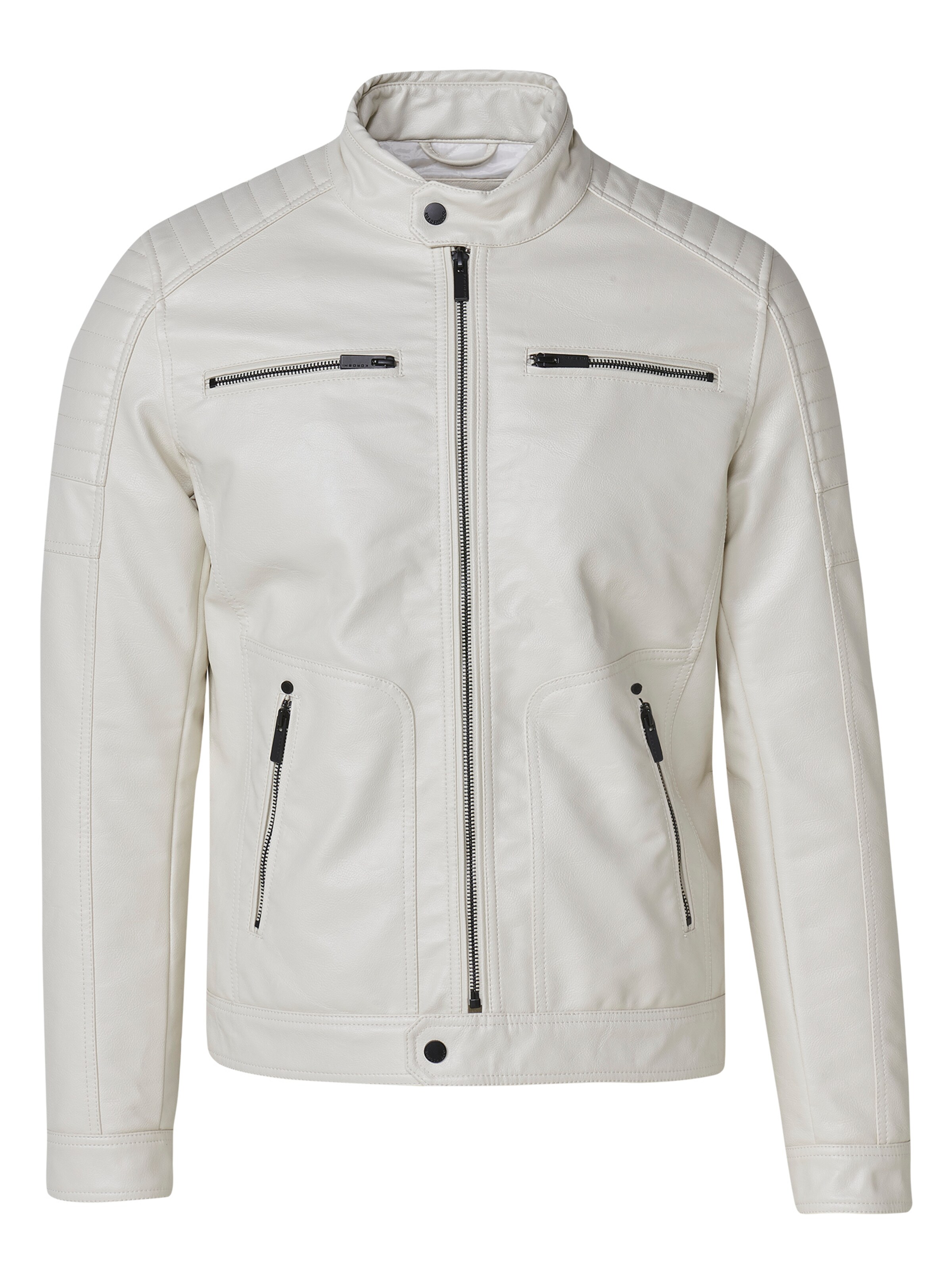 KOROSHI Between-season jacket in White: front
