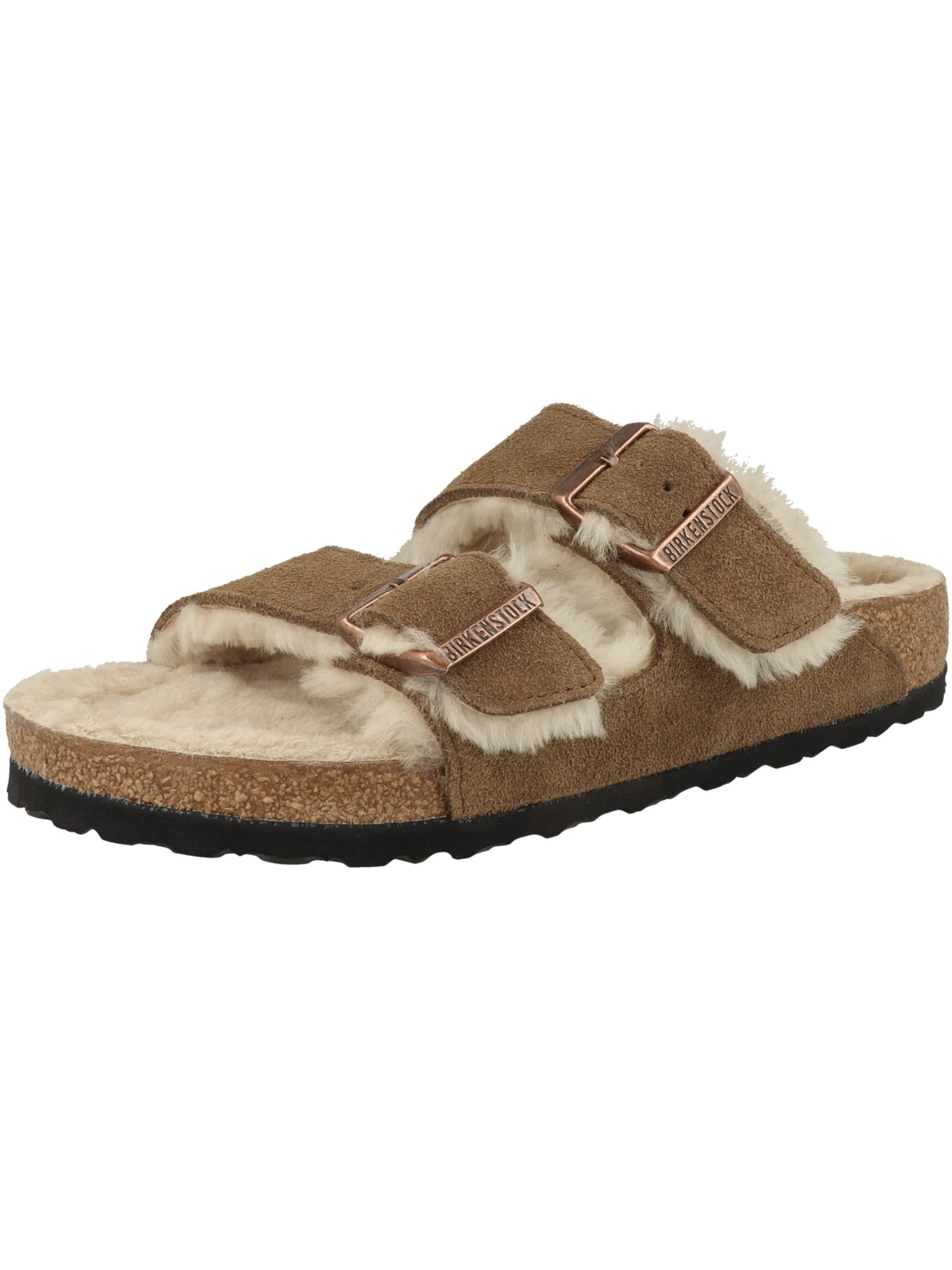BIRKENSTOCK Muiltjes ' Arizona' in Bruin: voorkant