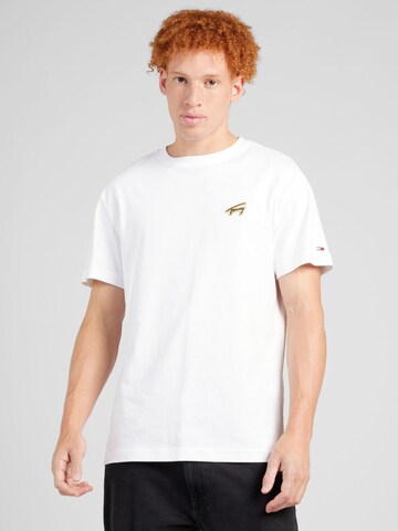 T-Shirt Tommy Jeans en blanc : devant