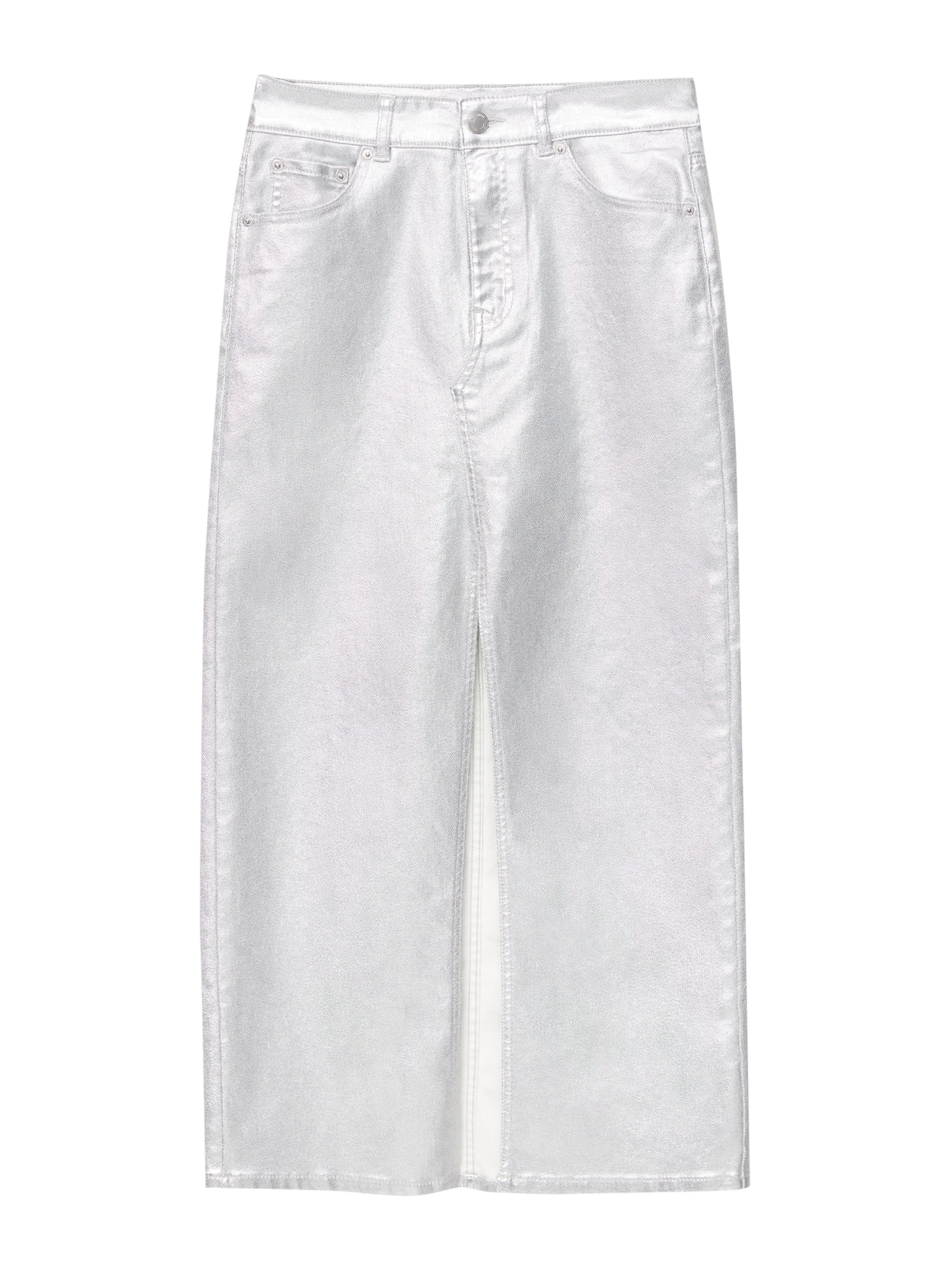 Pull&Bear Nederdel i sølv: forside