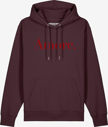 Watapparel Sweatshirt ' Amore ' in Braun: Vorderseite