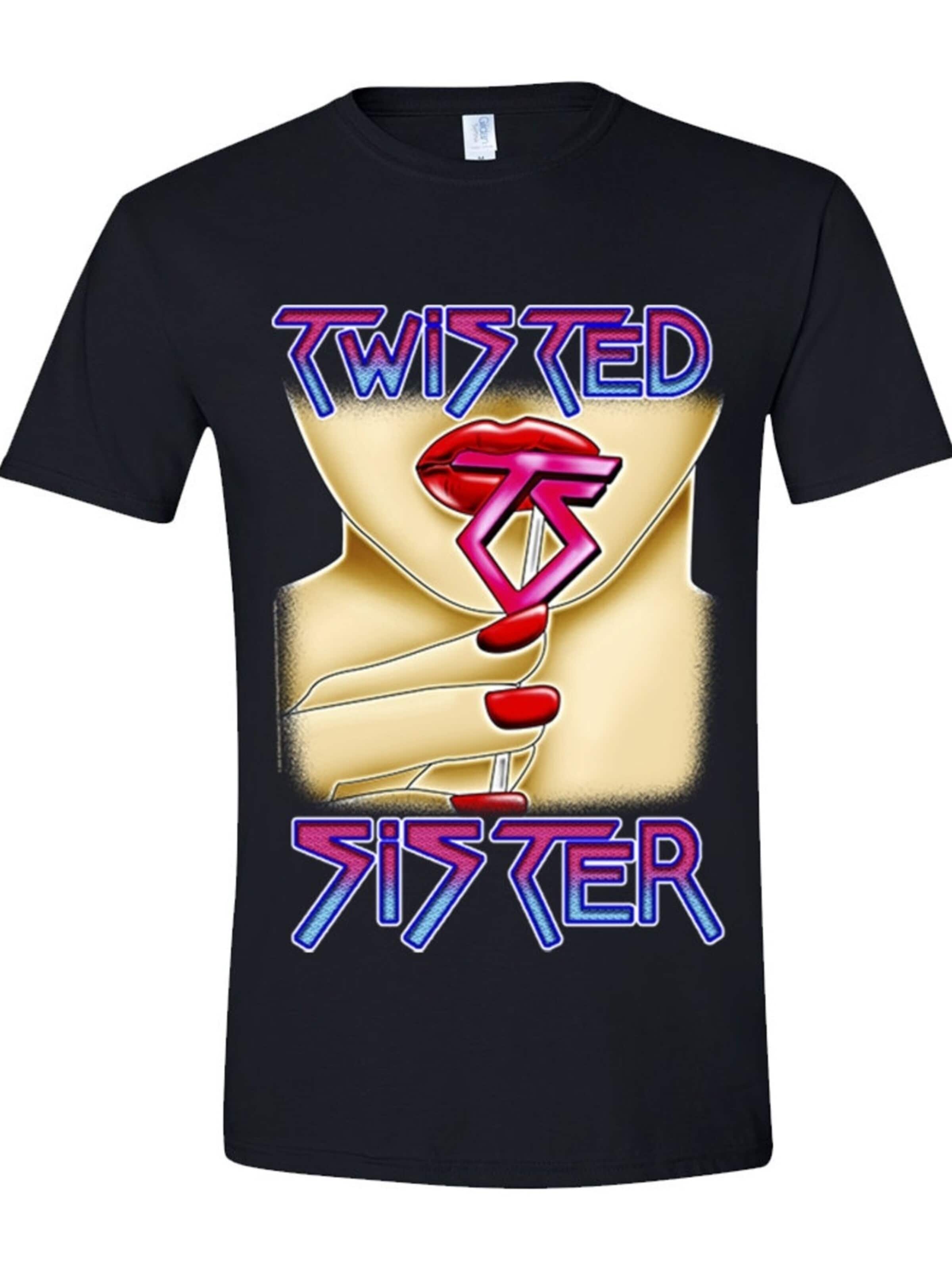 Rockshirts T-shirt 'Twisted sister Love Is for Suckers' i svart: framsida