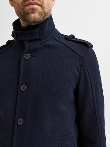 SELECTED HOMME Between-Seasons Coat in Blue