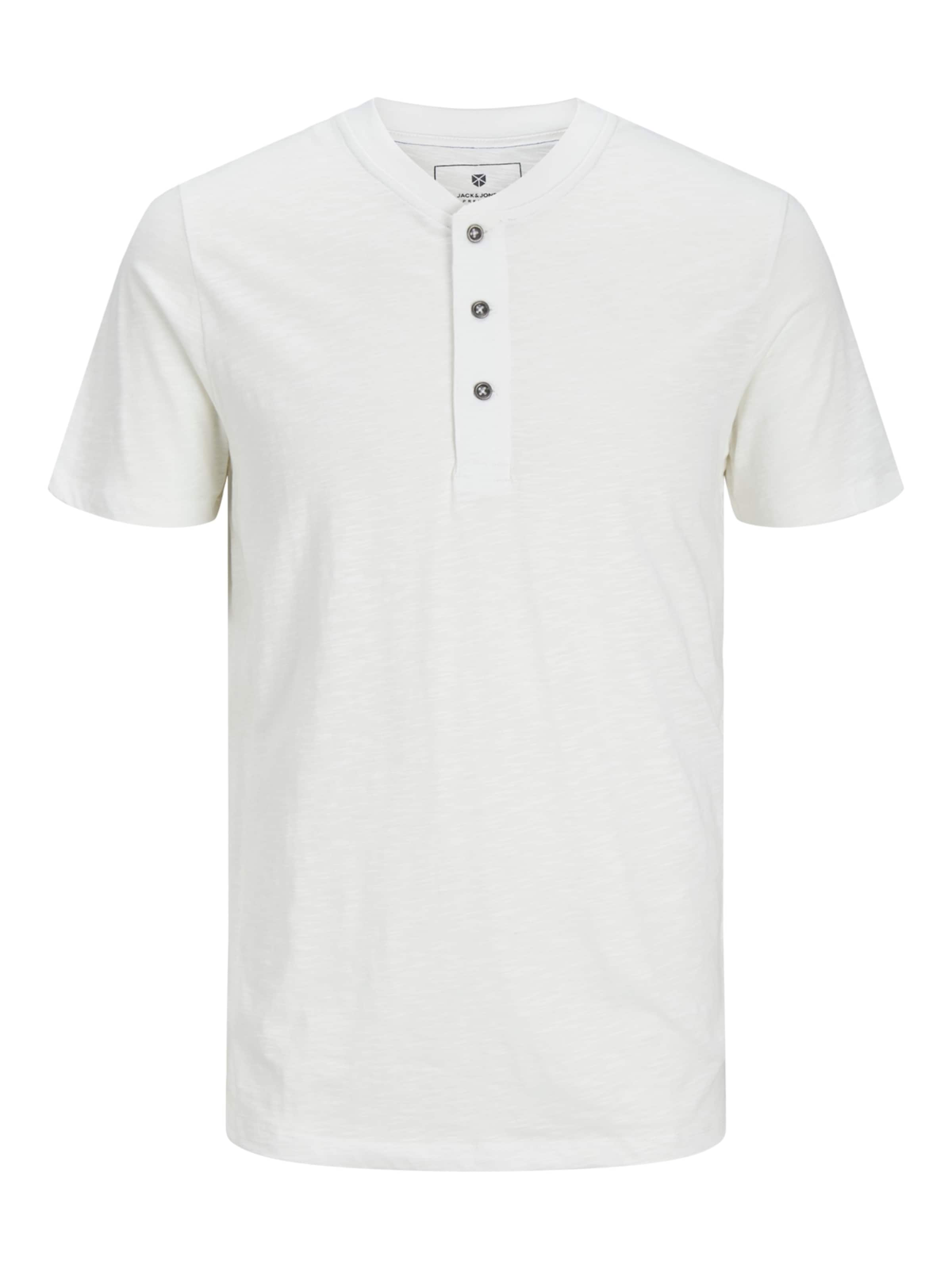 Jack & Jones Premium Shirt 'JJBlunixs' in Wit: voorkant