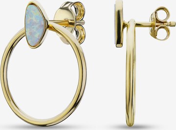 CHRIST Ohrringe mit Opal in Gold