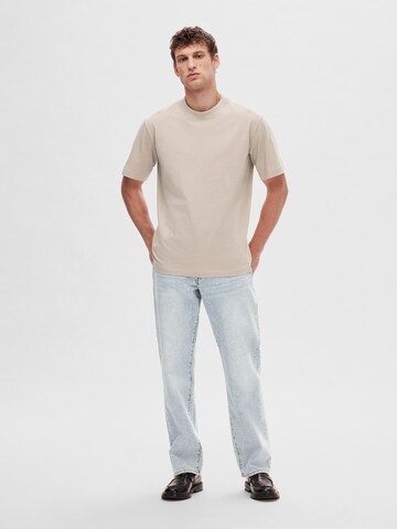 SELECTED HOMME T-Shirt 'COLMAN200' in Grau
