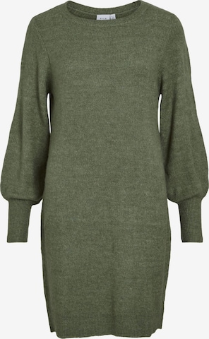 VILA Strikkjole i grøn: forside