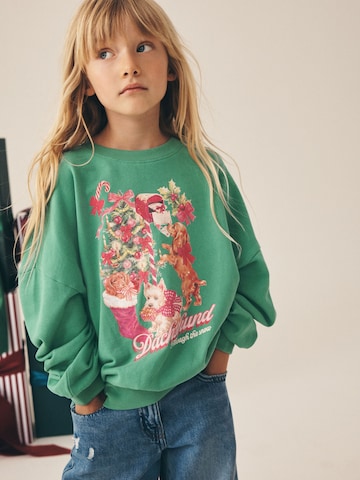 Next Sweatshirt in Groen: voorkant