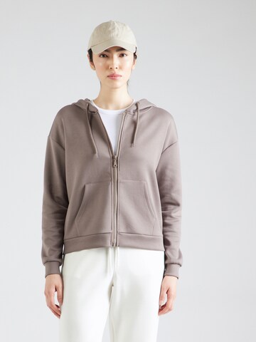 Giacca di felpa sportiva di ONLY PLAY in marrone: frontale